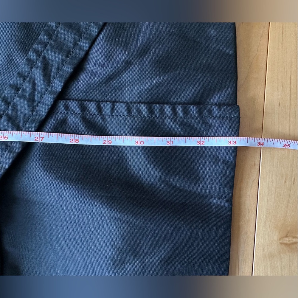 VINTAGE black belted trench coat • minimalist Kenneth Cole Reaction • xs - Picture 11 of 13